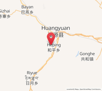Map of Heping, Qinghai