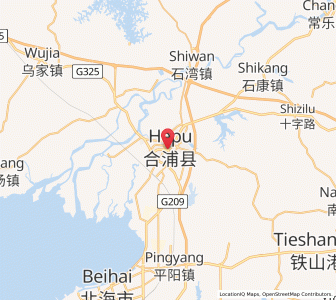 Map of Hepu, Guangxi