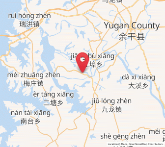 Map of Heshan, Jiangxi