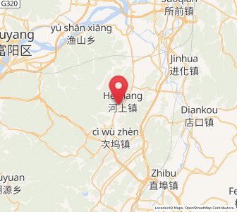 Map of Heshang, Zhejiang