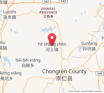 Map of Heshang, Jiangxi
