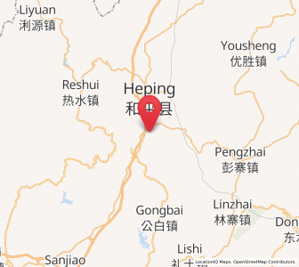 Map of Heshui, Guangdong