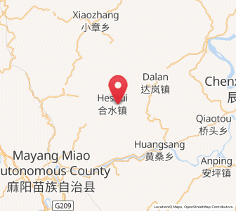 Map of Heshui, Hunan