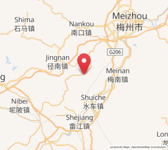 Map of Hesi, Guangdong