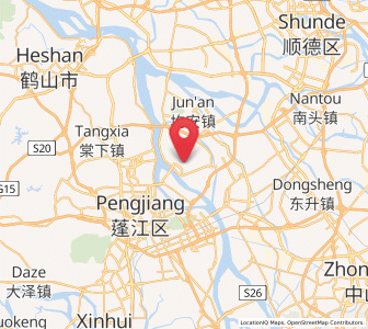 Map of Hetang, Guangdong