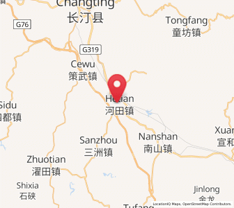 Map of Hetian, Fujian