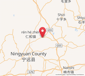 Map of Heting, Hunan