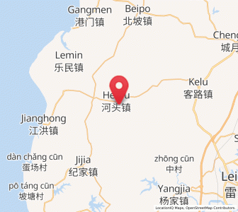 Map of Hetou, Guangdong