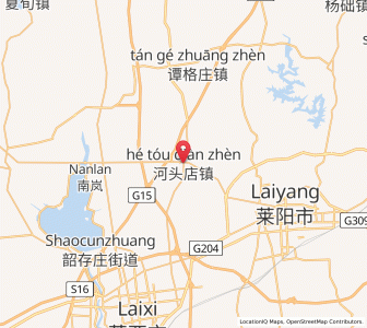 Map of Hetoudian, Shandong