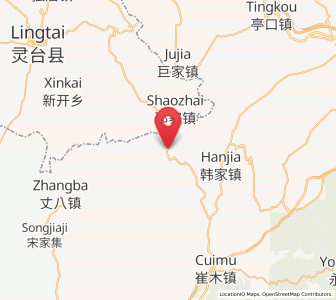 Map of Hexi, Shaanxi