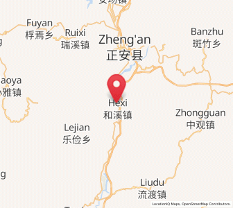 Map of Hexi, Guizhou