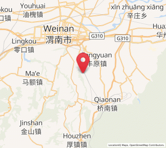 Map of Hexi, Shaanxi