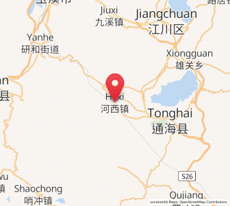 Map of Hexi, Yunnan