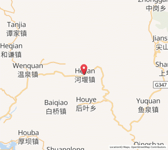 Map of Heyan, Chongqing