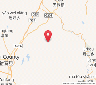 Map of Heyuan, Jiangxi