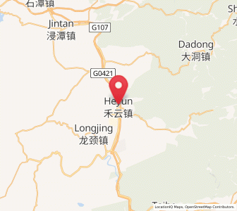 Map of Heyun, Guangdong