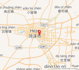 Map of Heze, Shandong