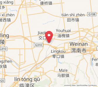 Map of Hezhai, Shaanxi