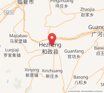 Map of Hezheng Chengguanzhen, Gansu