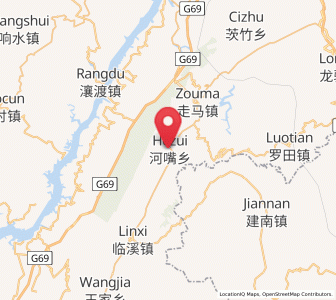 Map of Hezui, Chongqing