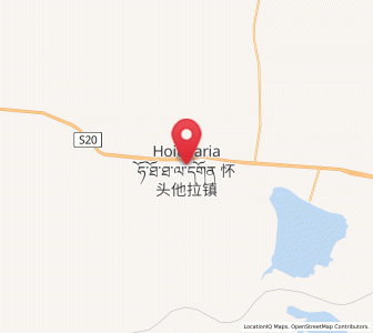 Map of Hoit Taria, Qinghai