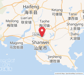 Map of Hongcao, Guangdong