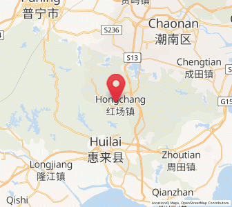 Map of Hongchang, Guangdong