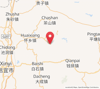 Map of Hongguan, Guangdong