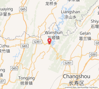 Map of Honghu, Chongqing