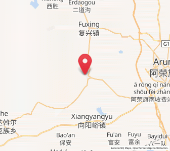 Map of Honghualiangzi, Inner Mongolia