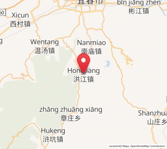 Map of Hongjiang, Jiangxi