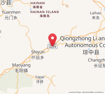 Map of Hongmao, Hainan