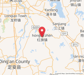 Map of Hongqi, Hainan