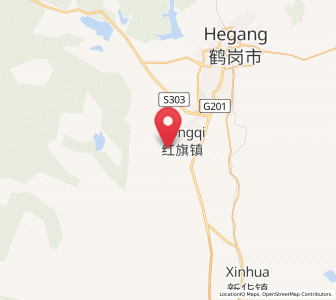 Map of Hongqi, Heilongjiang