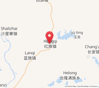 Map of Hongqi, Liaoning