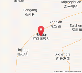 Map of Hongqi, Heilongjiang
