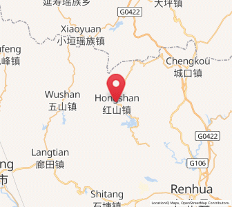 Map of Hongshan, Guangdong