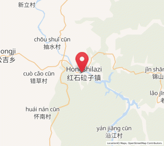 Map of Hongshi, Jilin