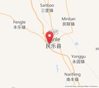 Map of Hongshui, Gansu