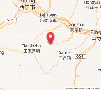 Map of Hongshuiquan, Qinghai
