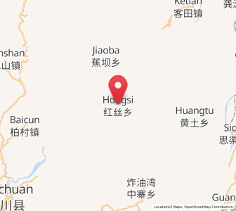Map of Hongsi, Guizhou