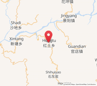 Map of Hongtu, Hubei