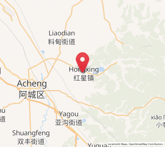 Map of Hongxing, Heilongjiang