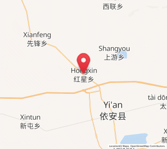 Map of Hongxing, Heilongjiang