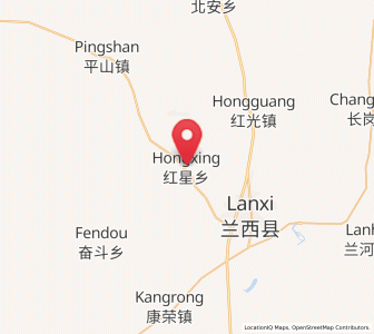 Map of Hongxing, Heilongjiang