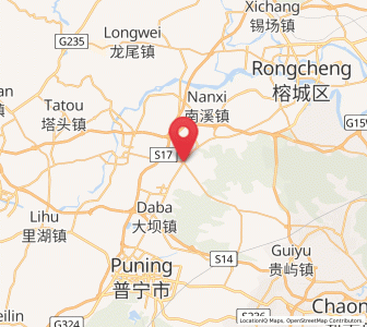 Map of Hongyang, Guangdong