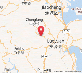 Map of Hongyang, Fujian