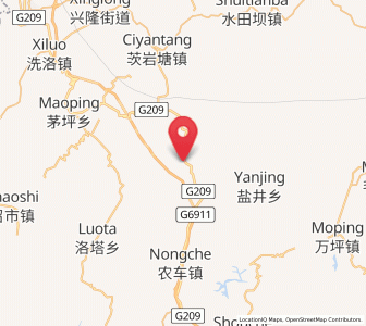 Map of Hongyanxi, Hunan