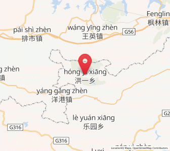 Map of Hongyi, Jiangxi