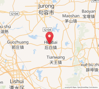 Map of Houbai, Jiangsu